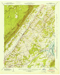 Download a high-resolution, GPS-compatible USGS topo map for Evensville, TN (1960 edition)
