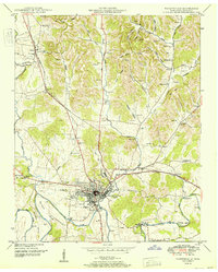Download a high-resolution, GPS-compatible USGS topo map for Fayetteville, TN (1951 edition)