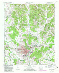 Download a high-resolution, GPS-compatible USGS topo map for Fayetteville, TN (1982 edition)