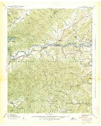 preview thumbnail of historical topo map of Carter County, TN in 1938