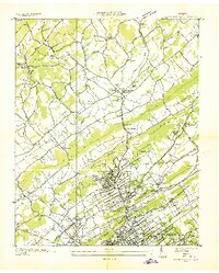 Download a high-resolution, GPS-compatible USGS topo map for Fountain City, TN (1935 edition)