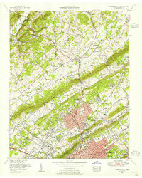 Download a high-resolution, GPS-compatible USGS topo map for Fountain City, TN (1955 edition)