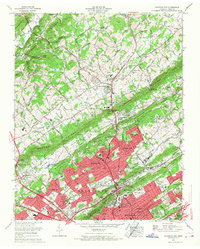 preview thumbnail of historical topo map of Knox County, TN in 1966