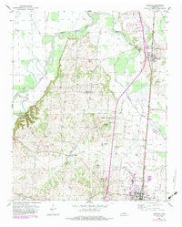 Download a high-resolution, GPS-compatible USGS topo map for Fowlkes, TN (1984 edition)