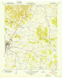 preview thumbnail of historical topo map of Franklin, Williamson County, TN in 1949