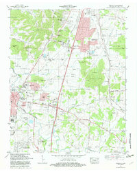 preview thumbnail of historical topo map of Franklin, Williamson County, TN in 1981