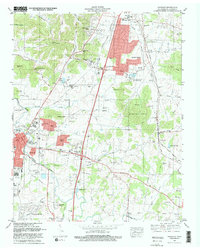 Download a high-resolution, GPS-compatible USGS topo map for Franklin, TN (1981 edition)