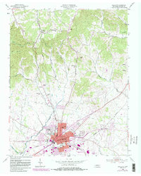 preview thumbnail of historical topo map of Gallatin, TN in 1955