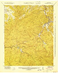 Download a high-resolution, GPS-compatible USGS topo map for Gatlinburg, TN (1943 edition)