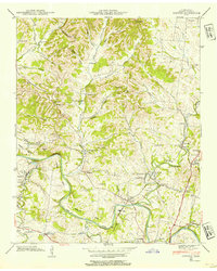preview thumbnail of historical topo map of Maury County, TN in 1940
