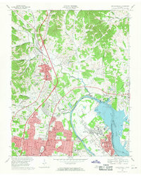 Download a high-resolution, GPS-compatible USGS topo map for Goodlettsville, TN (1971 edition)