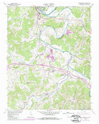 1962 Map of Gordonsville, TN, 1986 Print