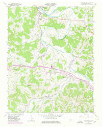 preview thumbnail of historical topo map of Gordonsville, TN in 1962