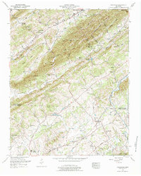 preview thumbnail of historical topo map of Union County, TN in 1952