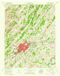 Download a high-resolution, GPS-compatible USGS topo map for Greeneville, TN (1965 edition)