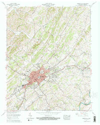 preview thumbnail of historical topo map of Greeneville, TN in 1961