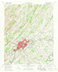 Download a high-resolution, GPS-compatible USGS topo map for Greeneville, TN (1964 edition)