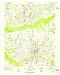 1954 Map of Greenfield, 1955 Print