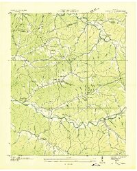 Download a high-resolution, GPS-compatible USGS topo map for Halls Creek, TN (1936 edition)
