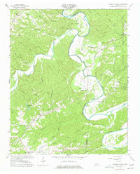 preview thumbnail of historical topo map of Dickson County, TN in 1966