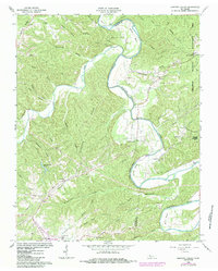 Download a high-resolution, GPS-compatible USGS topo map for Harpeth Valley, TN (1984 edition)