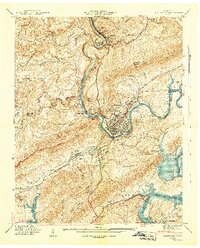 Download a high-resolution, GPS-compatible USGS topo map for Harriman, TN (1941 edition)