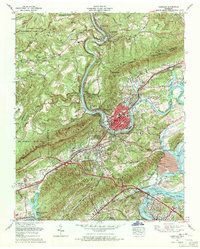 Download a high-resolution, GPS-compatible USGS topo map for Harriman, TN (1971 edition)