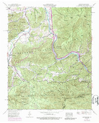 Download a high-resolution, GPS-compatible USGS topo map for Hartford, TN (1989 edition)