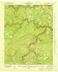 preview thumbnail of historical topo map of Cumberland County, TN in 1945