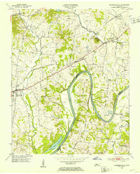 1952 Map of Hendersonville, TN, 1953 Print