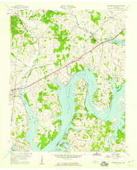 1957 Map of Hendersonville, TN, 1959 Print