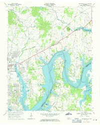 preview thumbnail of historical topo map of Hendersonville, TN in 1968