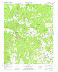 historical topo map of Lawrence County, TN in 1951