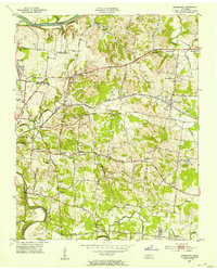 preview thumbnail of historical topo map of Davidson County, TN in 1952