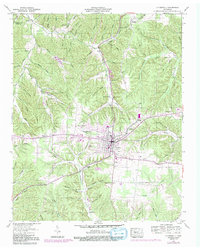 preview thumbnail of historical topo map of Hohenwald, TN in 1951