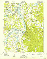 Download a high-resolution, GPS-compatible USGS topo map for Hookers Bend, TN (1952 edition)