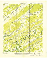 Download a high-resolution, GPS-compatible USGS topo map for Howard Quarter, TN (1935 edition)