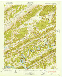 Download a high-resolution, GPS-compatible USGS topo map for Howard Quarter, TN (1957 edition)