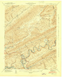 Download a high-resolution, GPS-compatible USGS topo map for Howard Quarter, TN (1946 edition)