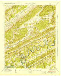Download a high-resolution, GPS-compatible USGS topo map for Howard Quarter, TN (1946 edition)