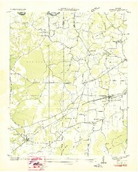 1936 Map of Huntland, TN