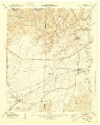 1947 Map of Huntland, TN, 1948 Print