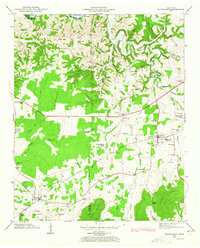 1947 Map of Huntland, TN, 1965 Print