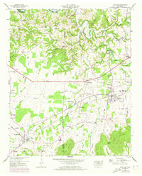 1947 Map of Huntland, TN, 1973 Print