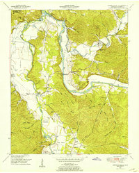 Download a high-resolution, GPS-compatible USGS topo map for Hurricane Mills, TN (1953 edition)