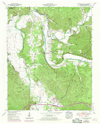 Download a high-resolution, GPS-compatible USGS topo map for Hurricane Mills, TN (1970 edition)