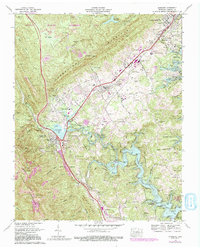Download a high-resolution, GPS-compatible USGS topo map for Jacksboro, TN (1991 edition)