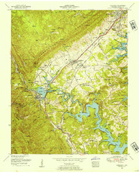 Download a high-resolution, GPS-compatible USGS topo map for Jacksboro, TN (1954 edition)