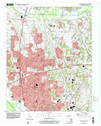 Download a high-resolution, GPS-compatible USGS topo map for Jackson North, TN (2001 edition)