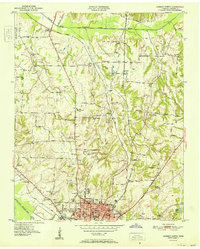preview thumbnail of historical topo map of Madison County, TN in 1951